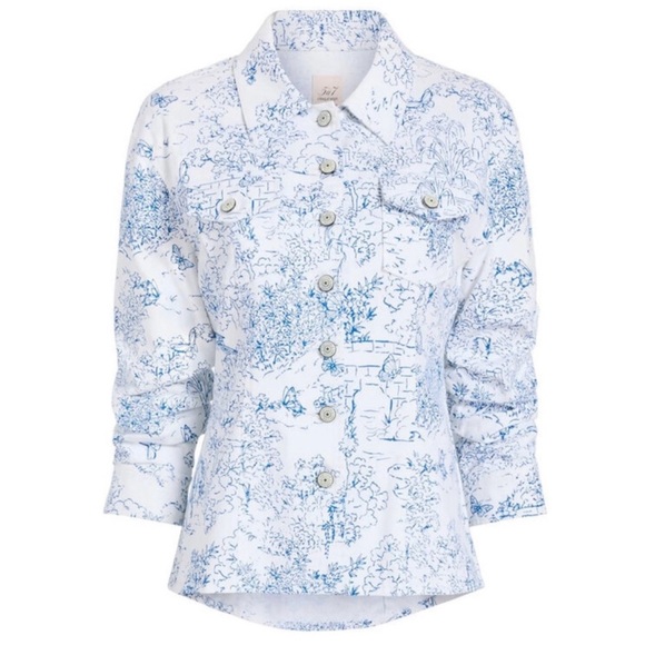 cinq a sept Jackets & Blazers - Cinq à Sept Garden Toile Scrunched Canyon Jacket